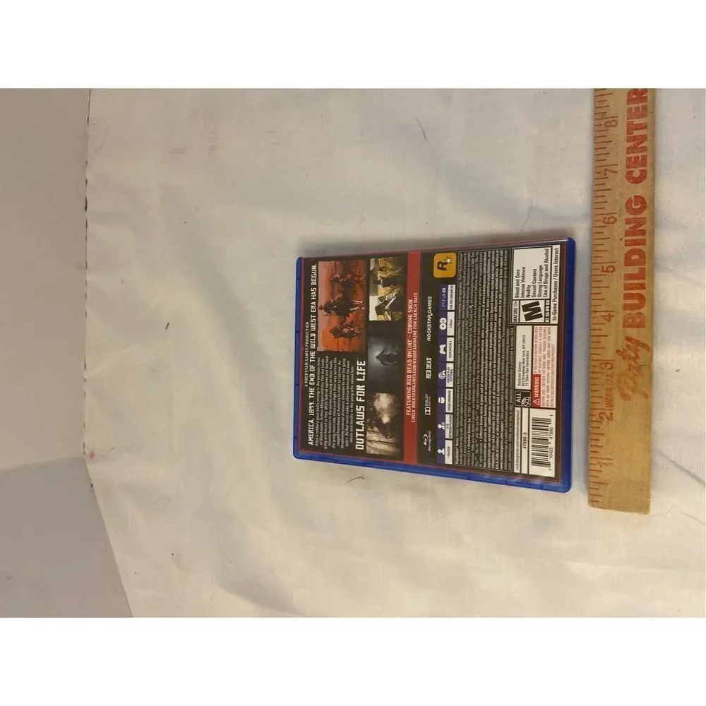 Red Dead Redemption II video game redemption and Instruction‎ Book PS4